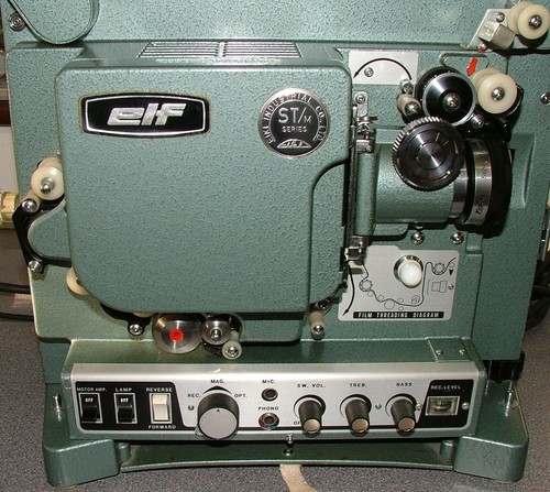 Elf eiki 16mm projector front - elf,