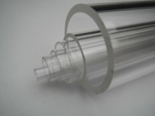 CLEAR ACRYLIC PERSPEX ROUND PIPE TUBE BAR HOLLOW 8MM 10MM 12MM 15MM 16MM 24mm