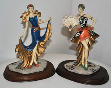 Leonardo Collection figurines 'Partytime'- Vintage Lady ornaments- Decorative GC