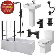 Complete Bathroom Suite Black