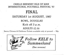 TICKET: Isle of Man Football