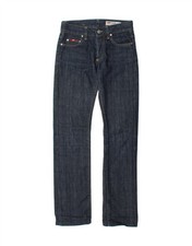 GAS Mens Straight Jeans W24 L30 Navy Blue Cotton CD06