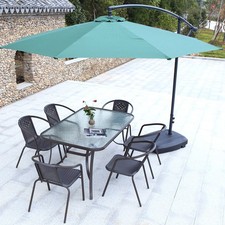 Garden dining table and - and, chairs