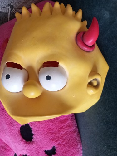 Rare bart simpson latex devil - latex,