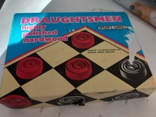 Draughts Checkers wooden