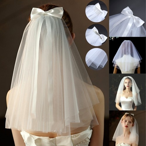 Short bridal wedding veil - uk,