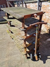 Five Antique Railway Trolleys 'Tuglift' by Wilmot Trucks Dudley.