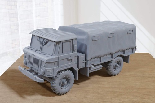 Gaz covered back 3d - gaz-66,