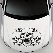 Triple Skull Bonnet Decal –