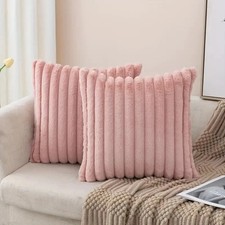 2PCS Faux Fur Fluffy Cushion