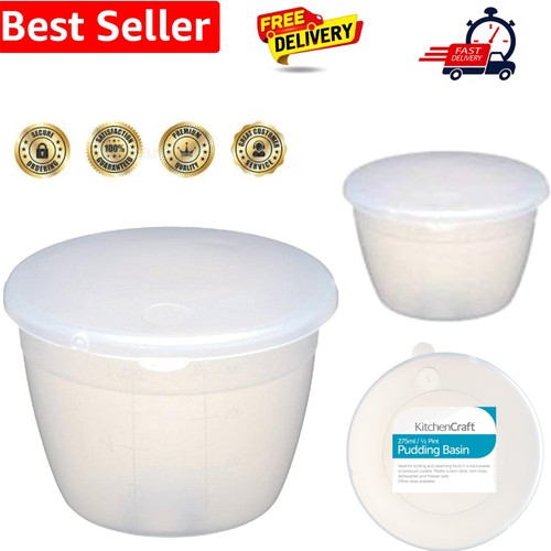 Plastic pudding basin - basin, with