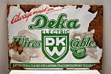 Vintage Porcelain Enamel Sign