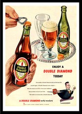 A3 - Retro Wall POSTER Print Art - DOUBLE DIAMOND 1950S BEER ADVERT - #1