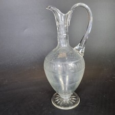 Antique Glass Jug Ewer With