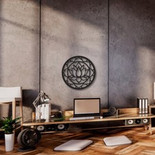New Lotus Circle Metal Wall