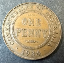 1934 Penny Australian