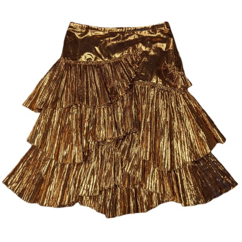 Burberry gold skirt read - burberry,