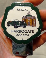 VINTAGE CAR BADGE MORGAN SPORTS CAR CLUB HARROGATE 2014