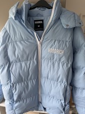 Hoodrich Brand Light Blue Long Puffer Jacket