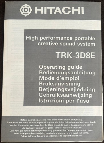 Original hitachi trk 3d8e - hitachi, trk-3d8e