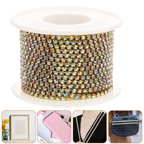 Alloy rhinestone chain - alloy,
