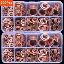 200pc Copper Washer Gasket