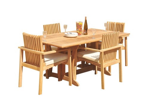 5pc grade teak dining - teak,