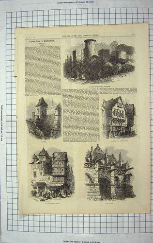 Antique old print - antique, 1867