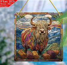 Large Highland Cow Bull Design