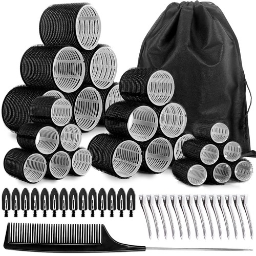 Pcs hair rollers - 54, clips