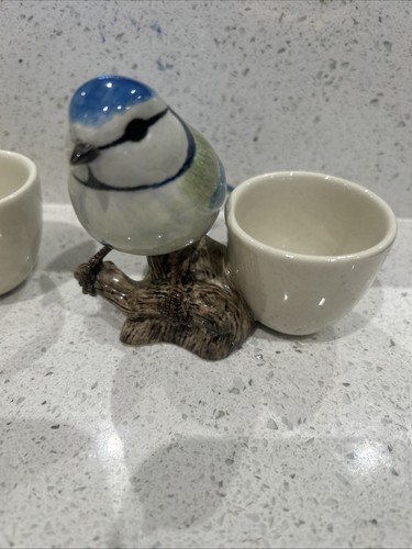 Quail ceramic blue tit - 2,