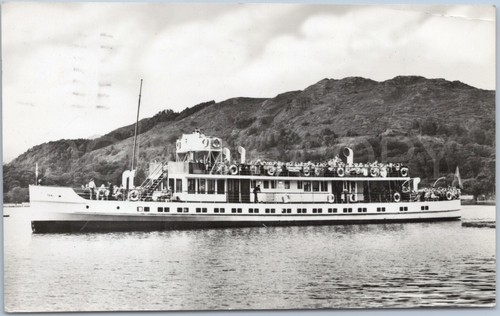 Windermere vtg postcard - postcard, mv