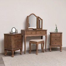 Dark Wood Dressing Table Desk