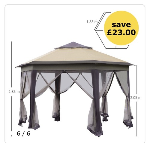 Outsunny hexagon patio - outsunny,