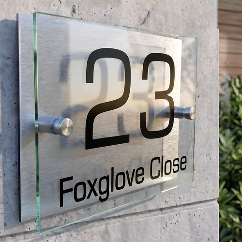 House number plaques - house,