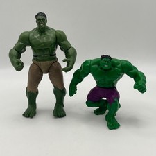 Marvel The Incredible Hulk Collectible Action Figures x2 Toys Green #AA