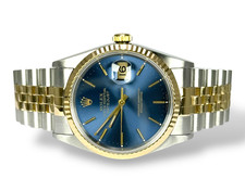 ROLEX Datejust 36 - 16233 - Steel and Gold - 1994 - Blue baton - Box and Papers