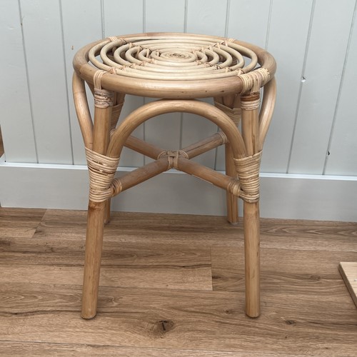 Jysk rattan round bamboo - round, stool