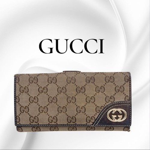 Gucci canvas long wallet - gucci,
