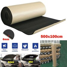 Car Hood Sound Proofing Deadening Heat Noise Insulation Foam Mat Self-adhesive