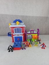 Marvel Spiderman vs. Green Goblin Bank Heist Playset, Figures, Bundle, Playskool
