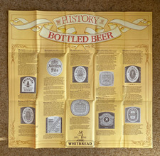 ORIGINAL WHITBREAD INN SIGN, HISTORY OF BOTTLED BEER WALLCHART