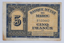 1943 Morocco, Banque D'Etat Du
