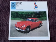 JENSEN C-V8;  1962/65, HIGH PERFORMANCE  CLASS CAR,  G.B.,Collectors Card