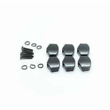 Machine Head Buttons and Fittings x6 Schaller Style (Black or Chrome)