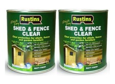 Shed and Fence Treatment Clear 10 Litres Rustins Quick Dry Lasts up to 5 Years