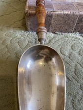Heavy Brass Scoop With Wooden