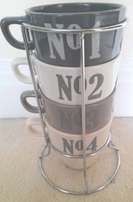 Next Stacking Coffee Tea Mugs