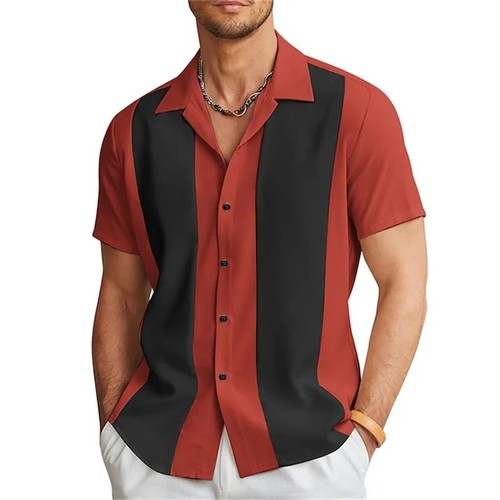 Men bowling shirt cuban - uk,