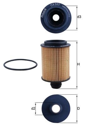 553d knecht oil filter - ox,
